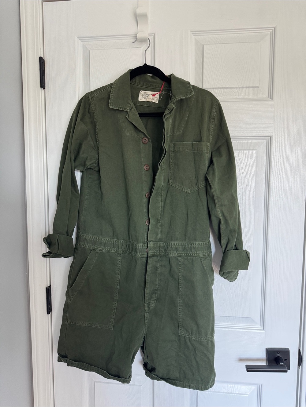 Current/Elliott Olive Green Utility Romper Jacket